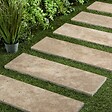 RO'MA NATURE - Pas japonais Rectangle Travertin Beige Nuancé 100x33x3 cm (à l'unité) - vignette