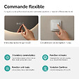 EMKE - EMKE Miroir de salle de bain LED rond diamètre 60 cm, Anti-buée, Rétro-éclairage sans cadre, Interrupteur Tactile, 3 Couleurs de Lumière - vignette