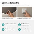 EMKE - EMKE Miroir salle de bain LED, diamètre 50cm, rétro-éclairage sans cadre, interrupteur tactile, intensité réglable, éclatant blanc froid - vignette