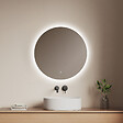 EMKE - EMKE Miroir salle de bain LED, diamètre 60cm, rétro-éclairage sans cadre, interrupteur tactile, intensité réglable, éclatant blanc froid - vignette