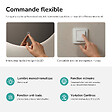 EMKE - EMKE Miroir salle de bain LED, diamètre 60cm, rétro-éclairage sans cadre, interrupteur tactile, intensité réglable, éclatant blanc froid - vignette