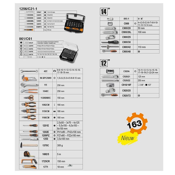 BETA - valise de maintenance 163 outils - 020566010 - large