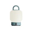KOODUU - Lampe De Table Portable, Dimmable Et Rechargeable Via USB - Verre Opale, Turquoise - LOOME SMOKEY TEAL - vignette
