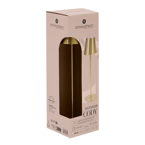 ATMOSPHERA - Lampe d'extérieur Cody H37cm dore - large