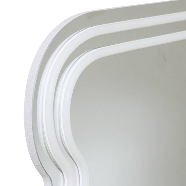 ATMOSPHERA - Néon LED Miroir Wavy 60x38cm - large