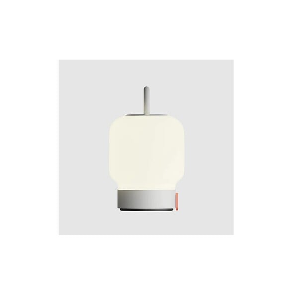 KOODUU - Lampe De Table Portable, Dimmable Et Rechargeable Via USB - Verre Opale, Blanc - LOOME CLOUDY WHITE - large