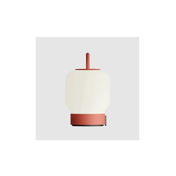 KOODUU - Lampe De Table Portable, Dimmable Et Rechargeable Via USB - Verre Opale, Orange - LOOME ORANGE - large