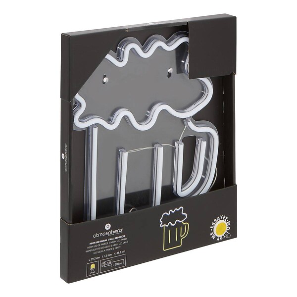 ATMOSPHERA - Néon LED Biere 29,2x35,5cm - large