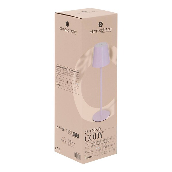 ATMOSPHERA - Lampe d'extérieur Cody H37cm lilas - large