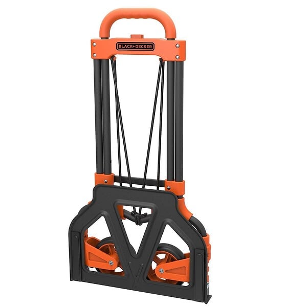 BLACK+DECKER - Chariot diable pliant Charge 65 kg BLACK & DECKER Compact et Léger Chariot à roues Manutention Déménagement Stockage - large