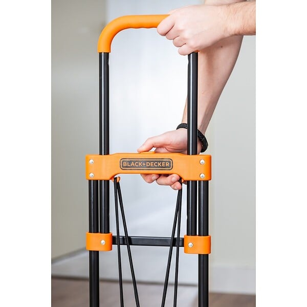 BLACK+DECKER - Chariot diable pliant Charge 65 kg BLACK & DECKER Compact et Léger Chariot à roues Manutention Déménagement Stockage - large