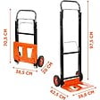BLACK+DECKER - Chariot diable pliant Charge 90 kg BLACK & DECKER Compact et Léger Chariot à roues Manutention Déménagement Stockage - vignette