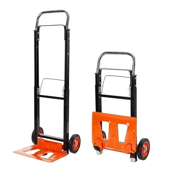 BLACK+DECKER - Chariot diable pliant Charge 90 kg BLACK & DECKER Compact et Léger Chariot à roues Manutention Déménagement Stockage - large