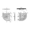 KIAMAMI VALENTINA - Receveur De Douche Angulaire 80X80 En Résine Gris Anthracite | Muse - vignette