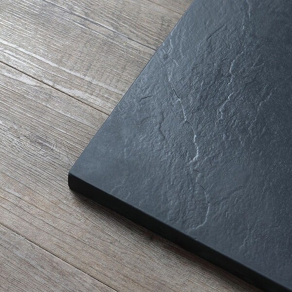 KIAMAMI VALENTINA - Plateau De Douche 80X80 En Résine Gris Anthracite Réductible | Muse - large