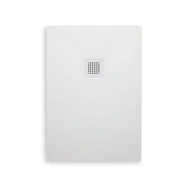 KIAMAMI VALENTINA - Plateau De Douche 150X80cm Résine Blanc Avec Couvercle De Bonde | Muse - large