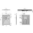 KIAMAMI VALENTINA - Receveur De Douche 100X80 Blanc Effet Pierre | Muse - vignette