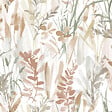 LUTECE - Papier peint vinyle Lande Fleurie terre cuite - vignette