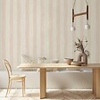 LUTECE - Papier peint vinyle intissé rayure rose délicat - vignette