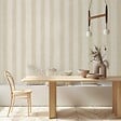 LUTECE - Papier peint vinyle sur intissé rayure beige - vignette