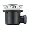 COTEKA - Bonde de douche Tourbillon pour receveur dôme - ABS chromé - D90mm - vignette