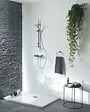 COTEKA - Bonde de douche Tourbillon pour receveur dôme - ABS chromé - D90mm - vignette
