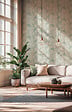 AS CREATION - Papier peint vinyle intissé Palm leave - Vert blanc - vignette