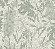 AS CREATION - Papier peint vinyle intissé Palm leave - Vert blanc - vignette