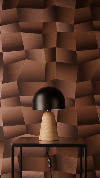 AS CREATION - Papier peint vinyle Vibes 3D Cuivre - L.10.05xl.53cm - large