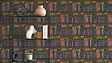 AS CREATION - Papier peint intissé Bibliotheca - Vert-Brun - 10.05x0.53m - vignette