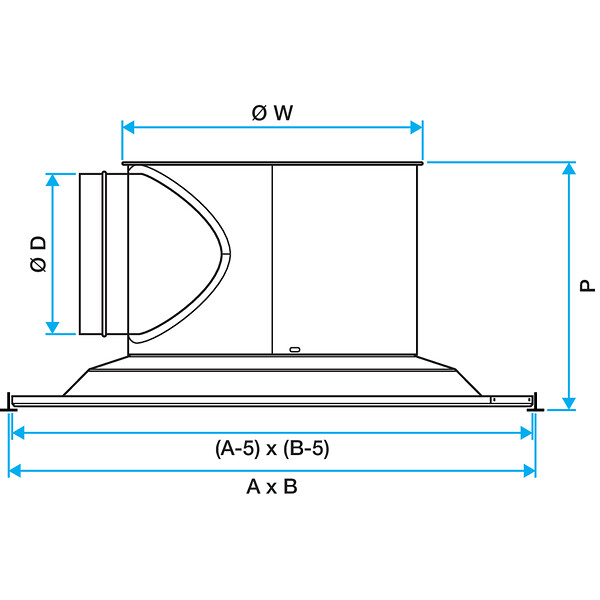 ALDES - Série Twisted 850 - acier - Diffuseur de soufflage Plénum inclus Twisted 850. 600 x 600 mm(Gamme standard) - large