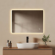 EMKE - EMKE Miroir LED de Salle de Bain 50 x 70 cm,  Antibuée, Interrupteur Tactile,  Intensité réglable 3 Températures - vignette