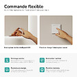 EMKE - EMKE Miroir LED Salle de Bain 60 x 80 cm,  Miroir LED avec Interrupteur Tactile,  Intensité réglable, Blanc Froid - vignette