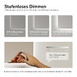 EMKE - EMKE Miroir LED Salle de Bain 60 x 80 cm,  Miroir LED avec Interrupteur Tactile,  Intensité réglable, Blanc Froid - vignette