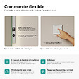 EMKE - EMKE Miroir LED Salle de Bain 60 x 40 cm, Rétro-éclairage, Anti-buée, Interrupteur à bouton, Blanc Froid/Chaud - vignette
