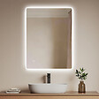 EMKE - EMKE Miroir LED de Salle de Bain 60 x 80 cm,  Interrupteur Tactile, Intensité réglable 3 Températures - vignette
