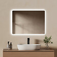 EMKE - EMKE Miroir LED Salle de Bain 50 x 70 cm, Verre sans Cuivre, Blanc Froid 6500K, Pose H/V, IP44 - vignette