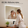 EMKE - EMKE Miroir LED Salle de Bain 50 x 70 cm, Verre sans Cuivre, Blanc Froid 6500K, Pose H/V, IP44 - vignette