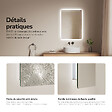EMKE - EMKE Miroir LED Salle de Bain 50 x 70 cm, Verre sans Cuivre, Blanc Froid 6500K, Pose H/V, IP44 - vignette