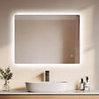 EMKE - EMKE Miroir LED Salle de Bain 60 x 80 cm,  Antibuée, Interrupteur Tactile,  Intensité réglable, Blanc Froid - vignette