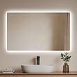 EMKE - EMKE Miroir LED Salle de Bain 60 x 100 cm,  Miroir LED avec Interrupteur Tactile,  Intensité réglable, Blanc Froid - vignette