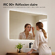 EMKE - EMKE Miroir LED Salle de Bain 60 x 100 cm,  Miroir LED avec Interrupteur Tactile,  Intensité réglable, Blanc Froid - vignette