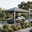 CANOPIA - CARPORT DOUBLE COLORADO 4,3x4,3 Gris - vignette
