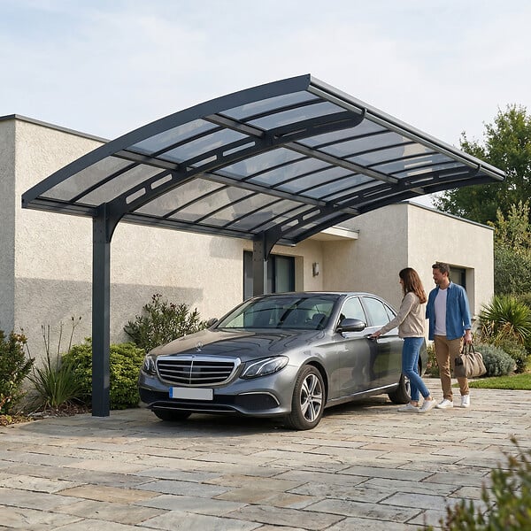 CANOPIA - Canopia Carport Arizona Breeze 4,95 x 2,89 m Gris - large