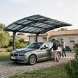 CANOPIA - Canopia Carport Arizona Breeze 4,95 x 2,89 m Gris - vignette