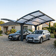 CANOPIA - Canopia Carport Double Arizona Wave 4,95 x 5,78 m Gris - vignette