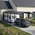 CANOPIA - Canopia Carport Camping-Car Alpine 12,9 x 3,59 m Gris - vignette