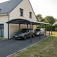 CANOPIA - Canopia Carport Arcadia 12,9 x 3,59 m Gris - vignette