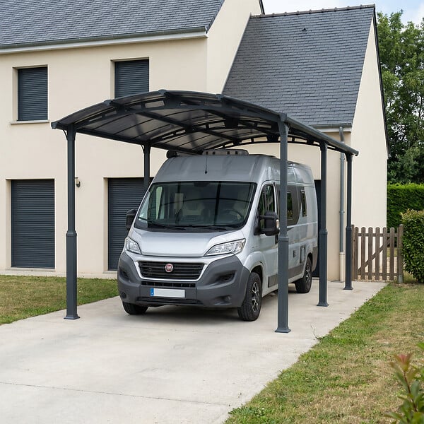CANOPIA - Canopia Carport Camping-Car Alpine 6,49 x 3,52 m Gris - large