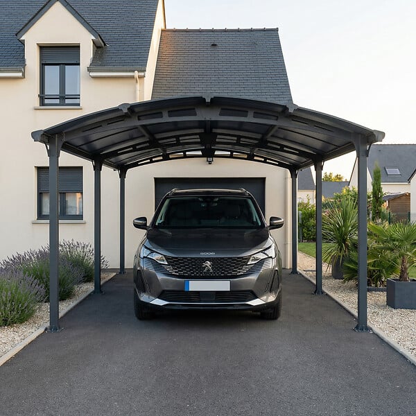 CANOPIA - Canopia Carport Arcadia 6,49 x 3,59 m Gris - large